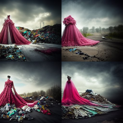 GayleHarrison's tweet photo. Having a play with #midjourney and how beauty can be generated from clothing landfill. https://t.co/RSBqLu4G4O