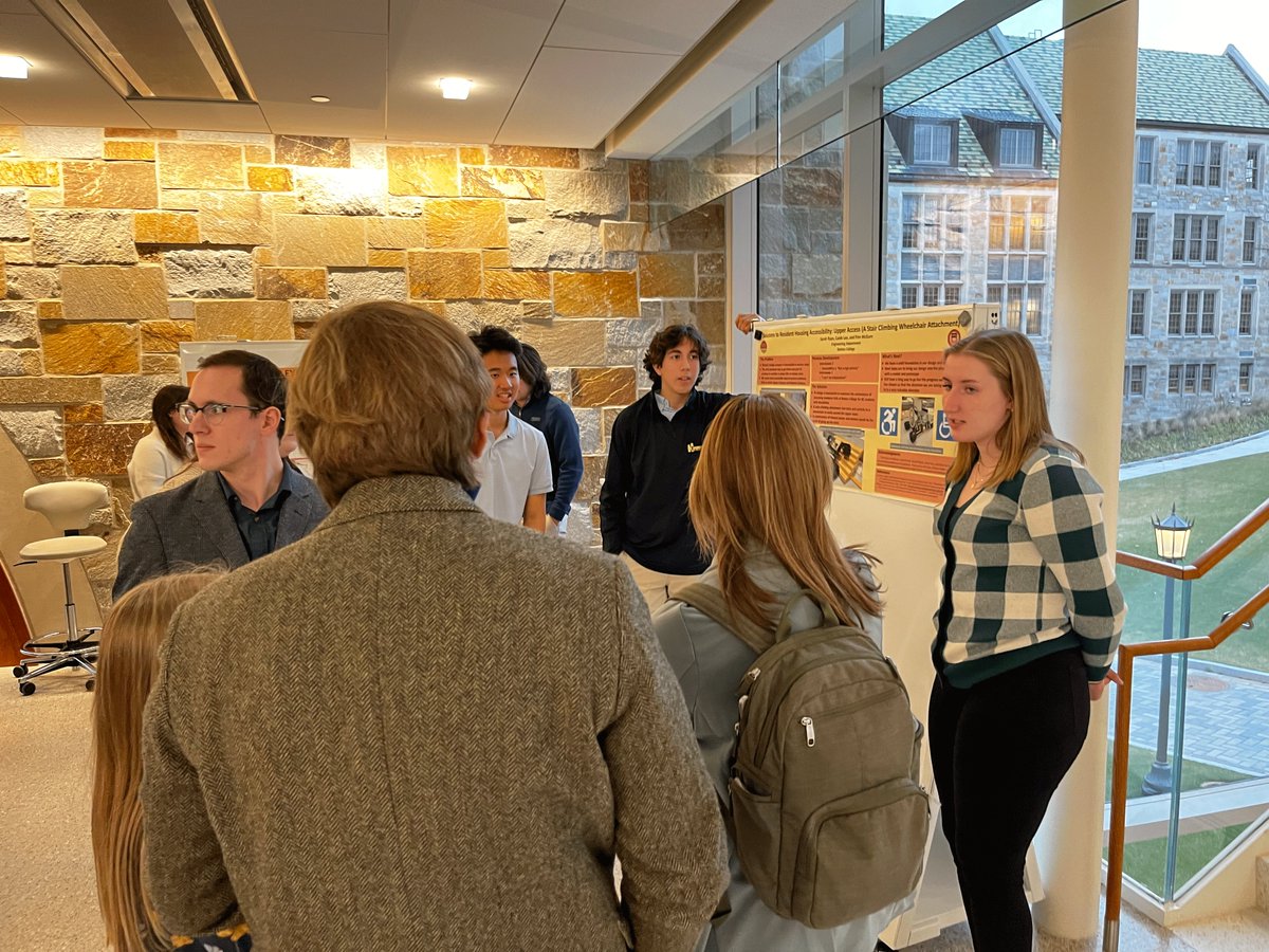 BCHCEngineering's tweet photo. This past Sunday, HCE's Core Complex Problems course Making the Modern World held a Design Conference. For the past seven weeks, students designed prototypes to increase accessibility on our campus. These models were presented to other students and guest judges! https://t.co/NAbDfuVNWA