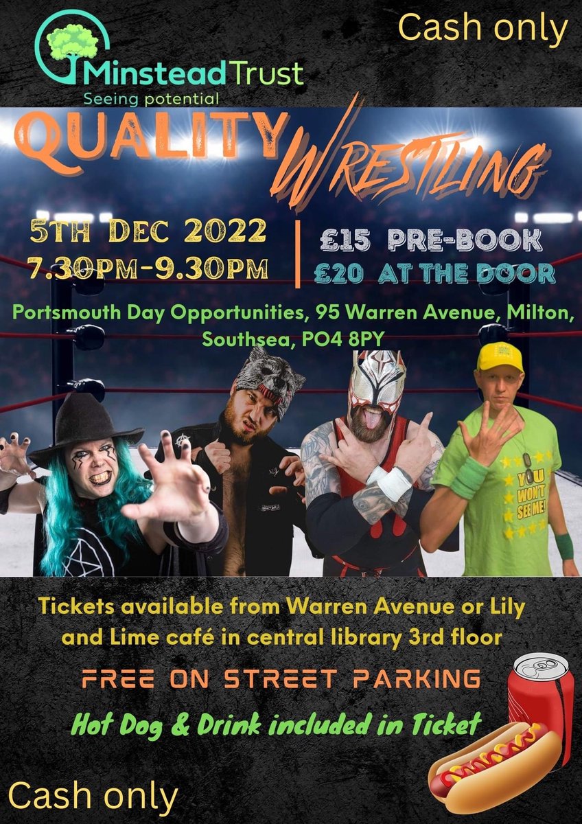 LilyandLimeLD's tweet photo. We are all set up and ready for the wrestling night!
There are tickets available on the door for £20!
#MeNotMyDisability https://t.co/ebeUjpgXx4