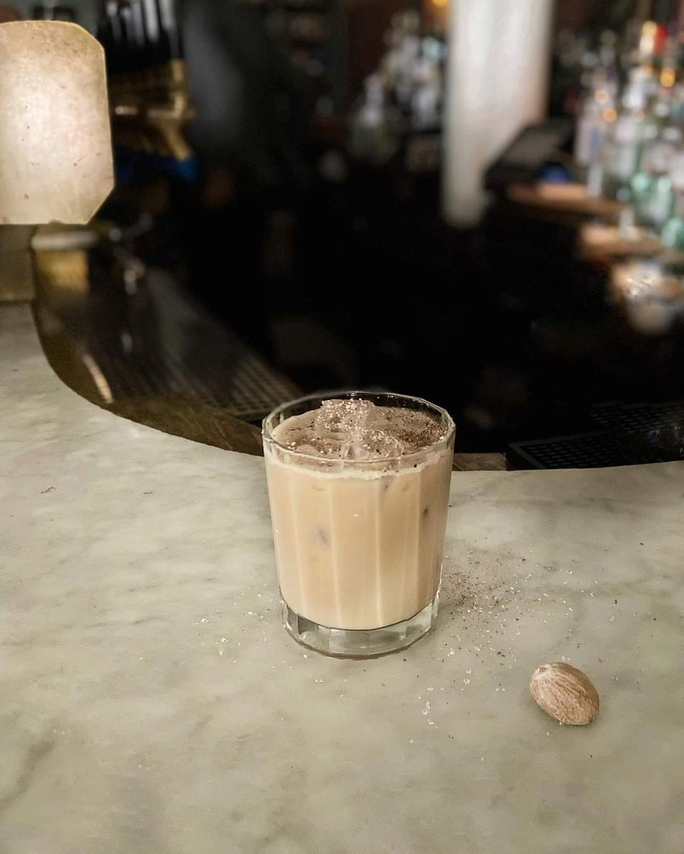 MarsAstoriaNYC's tweet photo. Forget the cookies. Santa will love this. Egg Nog Alexander: Homemade Aged Eggnog, Apple Brandy, Kahlua, Spiced Rum, Nutmeg
#Holiday spirits...
#astoria #lic #longislandcity #eatlocal #honestfood #aplacetogather #cocktails #welcometomars #imbibe #imbibegram #santaclaus https://t.co/p6xCGCUECt