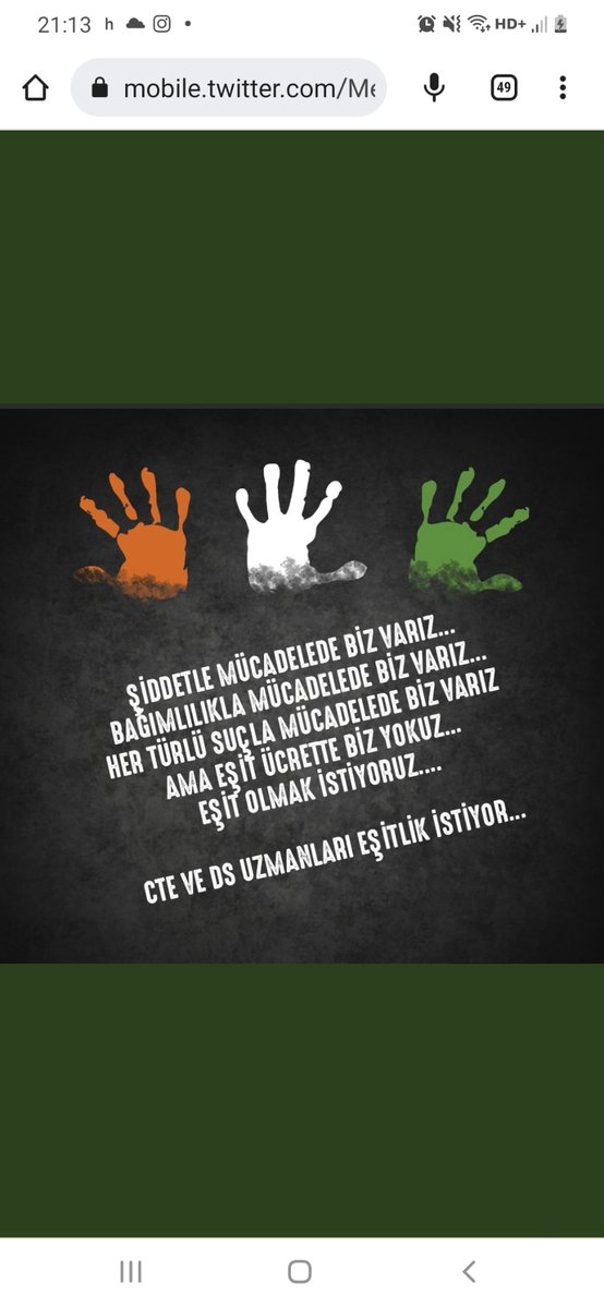 Aku5441's tweet photo. Riskle başbaşayız, sorunuyla başbaşayız,stresiyle başbaşayız. Ama dertlerimizle başbaşa olmak istemiyoruz. Dsvecik uzmanlari olarak DuyulmakGÖrülmek istiyoruz. @bybekirbozdag @YavuzEnis @adalet_bakanlik https://t.co/L2JXu0aR7z