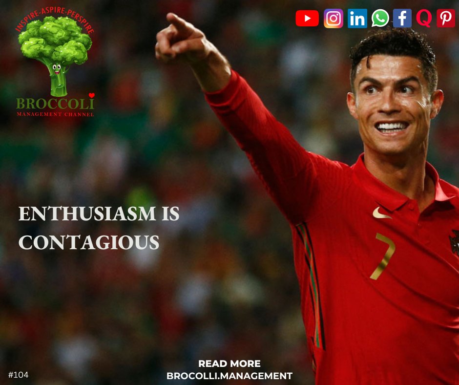 broccoli_mgmt's tweet photo. All great leaders know that their enthusiasm may inspire their followers to give it their all and feel like they have the tools they need to succeed. 
#ronaldo #RonaldoCR7 #FIFA #FIFAWC2022 #FIFAWorldCup #managementlesson #broccolimanagementchannel #FIFAWorldCup @Cristiano https://t.co/kJad3azx7X