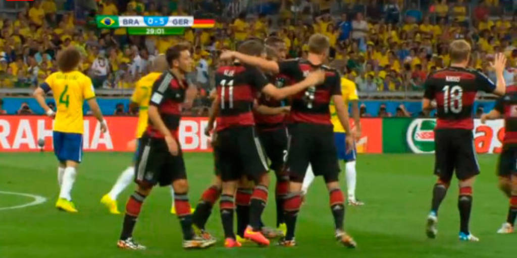 Brazil casi iguala la marca de mayor cantidad de goles de un equipo en el primer tiempo en un mundial contra Corea 🤯