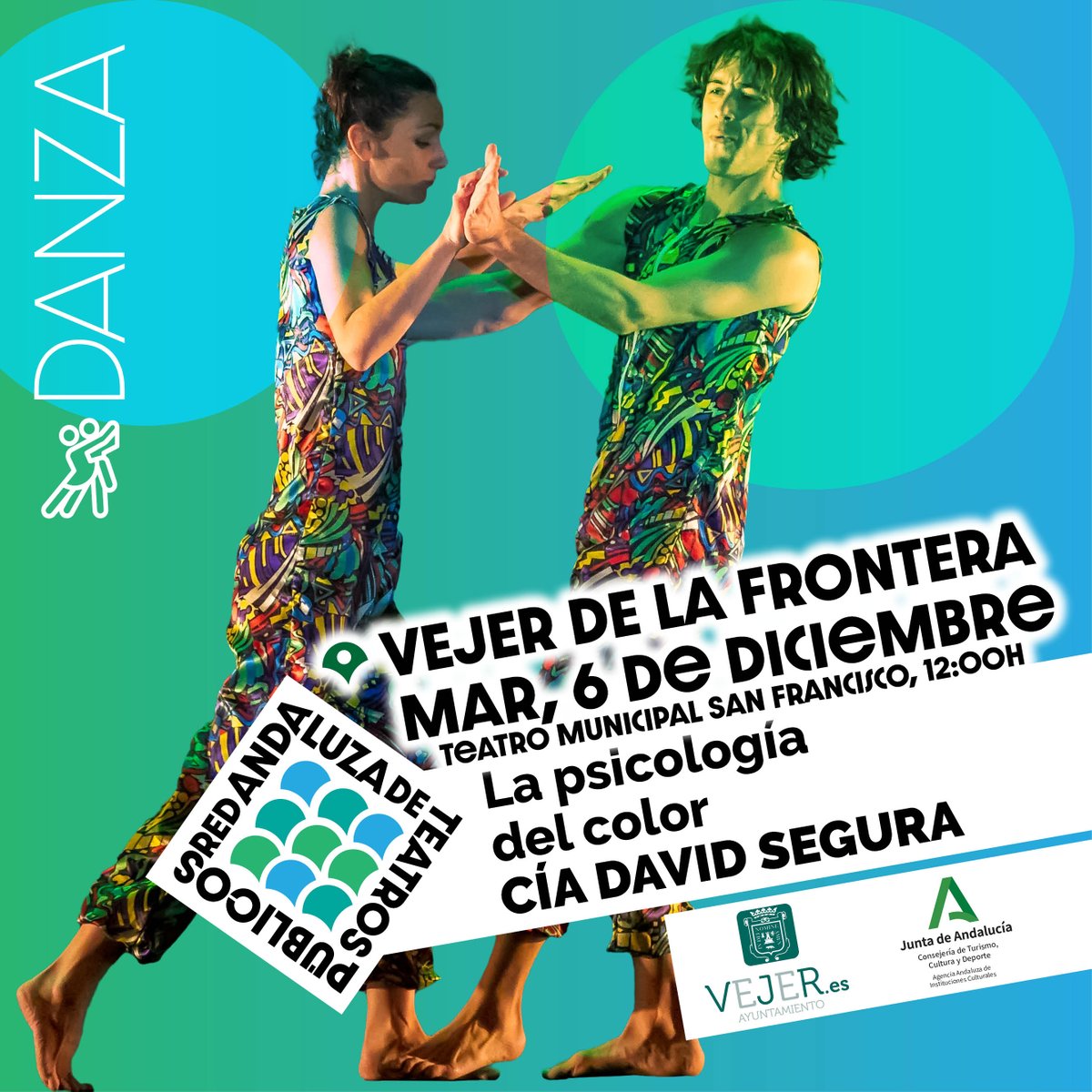 CulturaCuenta's tweet photo. La #RATP te trae  mañana 6dic:

@cia_davidsegura 'La psicologia del color'
⏰12h 📍Vejer de la Frontera  #Cádiz
@oficinaturismovejer

@indigoteatro 'Viaje al planeta de todo es posible'
⏰18h 📍Mojácar #Almería
@mojacarturismo

ℹhttps://t.co/xM8B83n2NN

@CulturaAND https://t.co/YzN8G2Kuyn