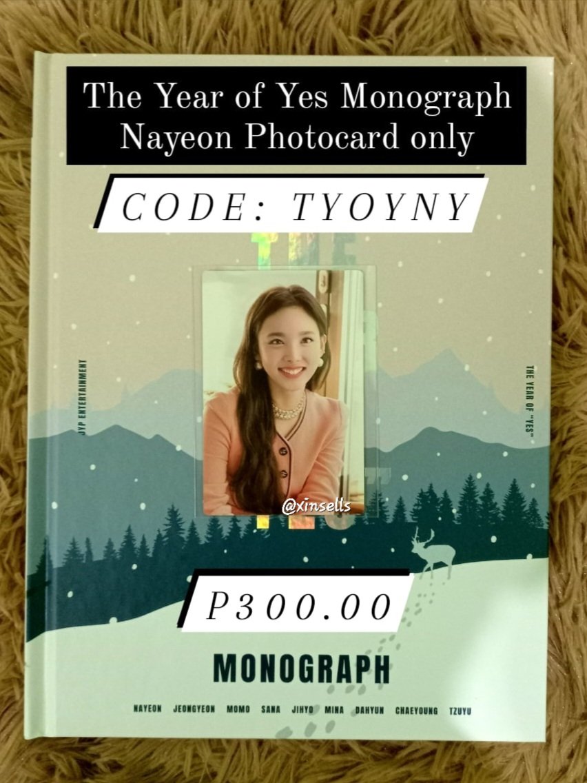 xinsells's tweet photo. #xinsells
The Year of Yes Monograph
Nayeon photocard
(P 300.00)
💳 mop : gcash/bdo 
🚚 mod: sco 
📍batangas

mint condi/dm for more pics https://t.co/HiZfnPvTvE