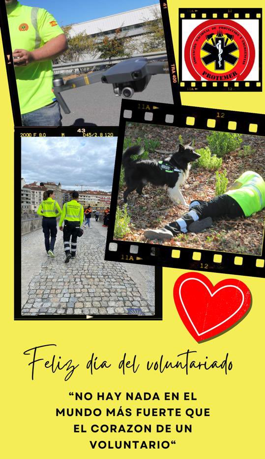 "NO HAY NADA EN EL MUNDO MÁS FUERTE QUE EL CORAZON DE UN
VOLUNTARIO" Gracias #voluntariado #emergencias  #ProteccionCivil