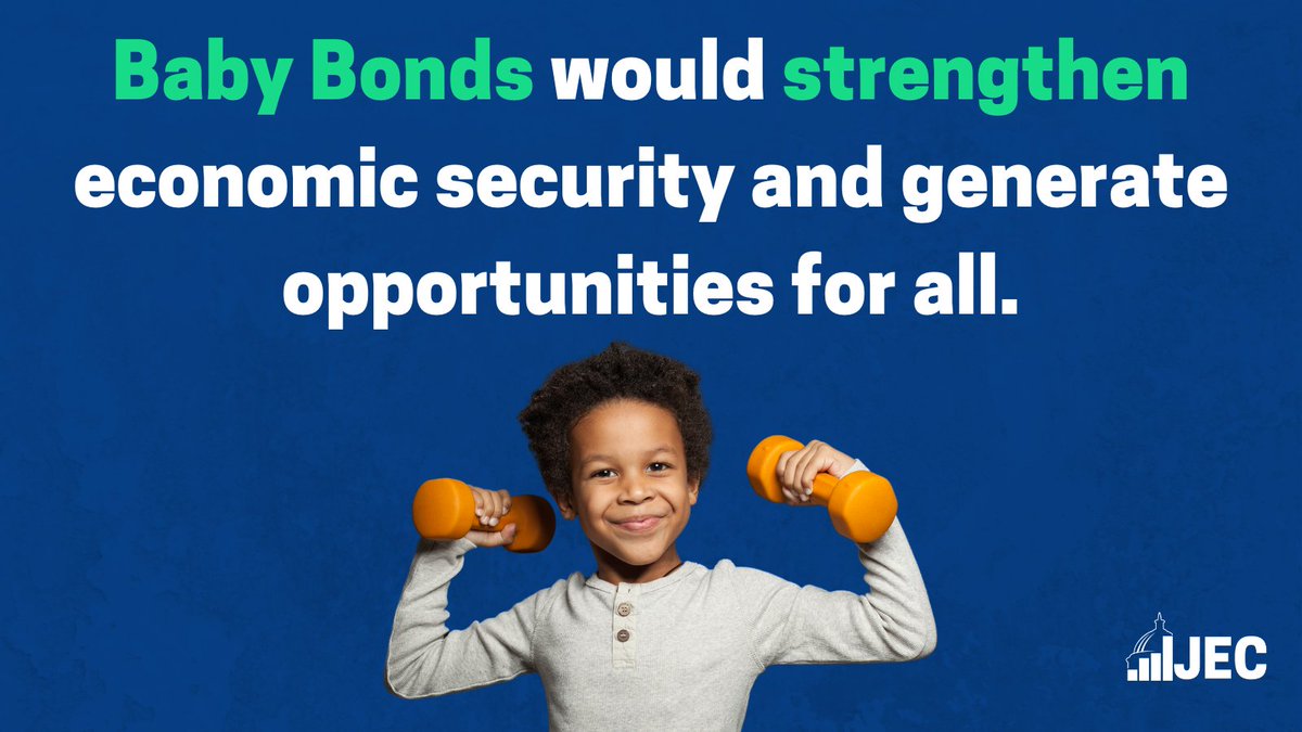 NEW: How #Babybonds could help boost economic security in young adults and increases access to opportunity. 
 
Baby bonds could be used towards:  
➡️Funding education  
➡️Starting a Business 
➡️Buying a home  
 
Read the new JEC report ⤵️ 
jec.senate.gov/public/index.c…
