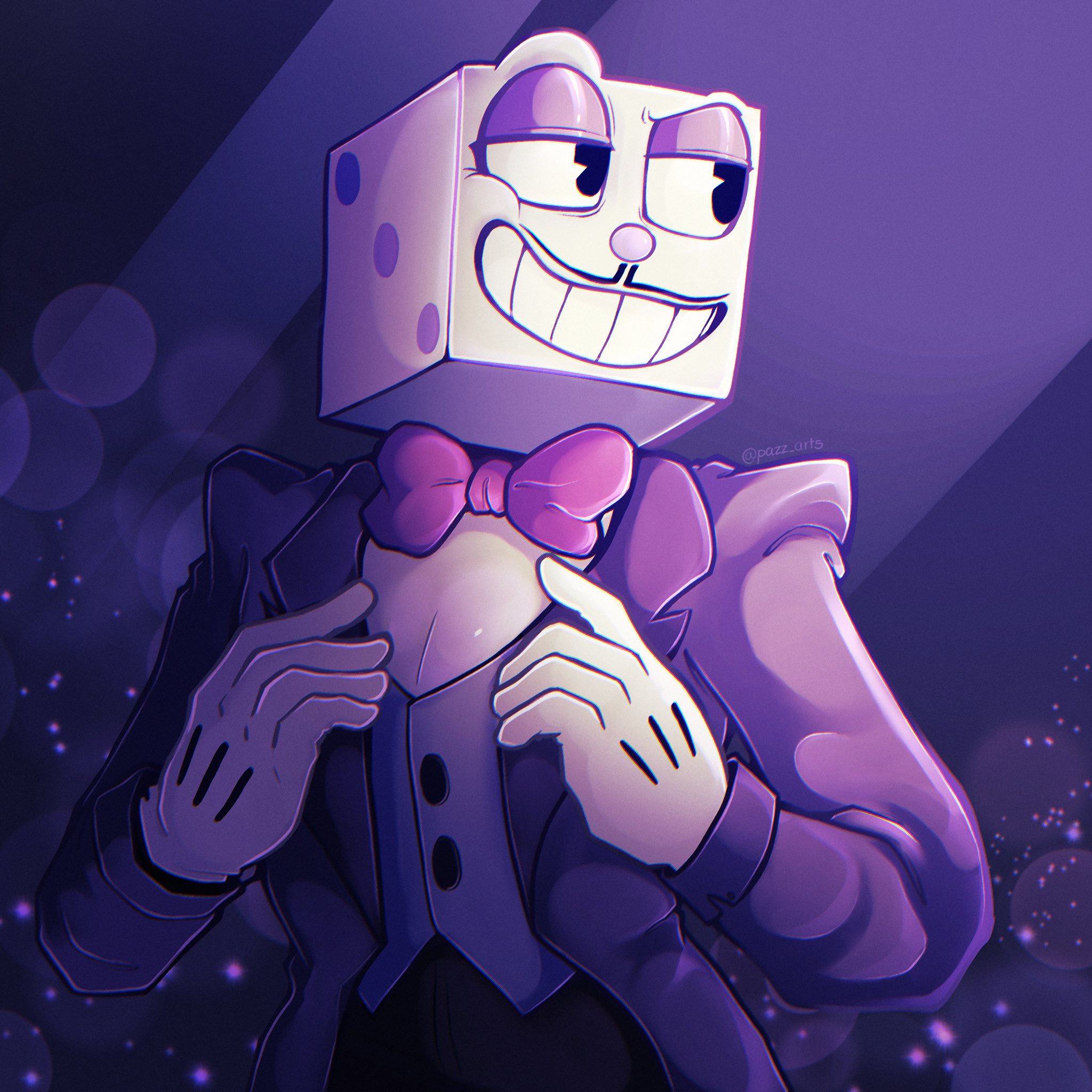 King Dice from Cuphead!! Thank you @ses_buddah for coming through for this guy, was nice yo meet ya 🎲 . . . #cuphead #cupheadart…