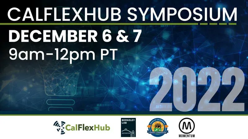 ucdavisenergy's tweet image. The first annual CalFlexHub Symposium starts tomorrow! Join the solution-centered grid #LoadFlexibility conversations with California government and industry leaders. bit.ly/3UZfRiH