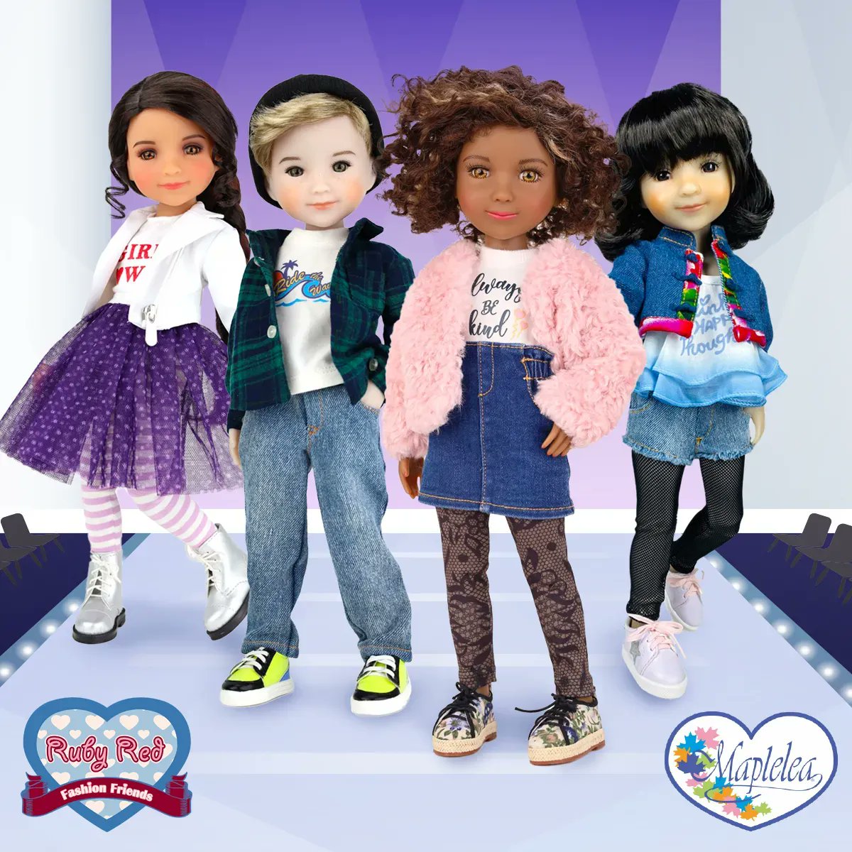Have you met Ruby Red yet? 👋 A timeless line of adorable dolls, the Fashion Friends + Siblies have their own unique personalities &amp; boast 9 points of articulation — perfect for posing &amp; playing! 

Find these Fashion Friends + Siblies and more at rubyreddollscanada.com!