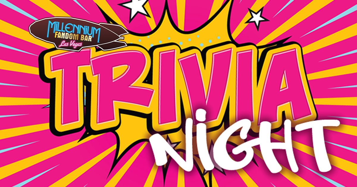 FandomBarLV's tweet photo. https://t.co/Tk2qXwiMLU Wed 12/07 8pm #FandomTrivia #Fandom #FandomBar #FandomBarVegas #Cosplay #CosplayBar #VegasCosplay #LasVegas #MillenniumFandomBar #FandomCocktails #FandomCommunity #CosplayOrNotLetsFandom #Geeks #Nerds #MFBLV #quiz #pubtrivia #trivia #trivianight #Christmas https://t.co/69KzNVMIww