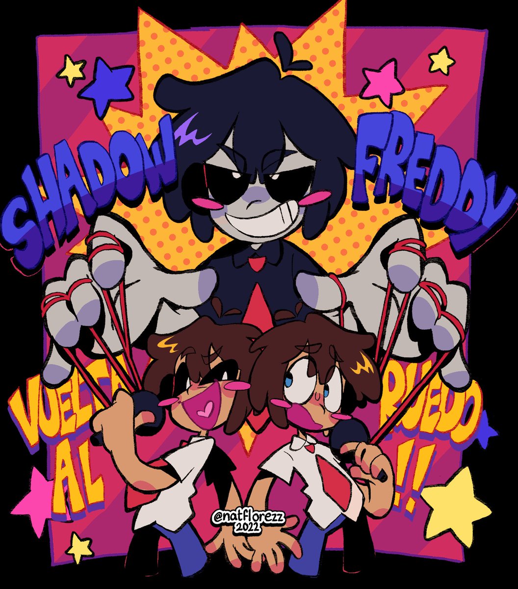 natflorezz's tweet photo. Me regreso el hype y llevo como 3 días dibujando a esta gente diosmio. 
Tengo q practicar usar mejor el fondo negro jkashdkj

#FNAFHS https://t.co/JS5Gij8I83