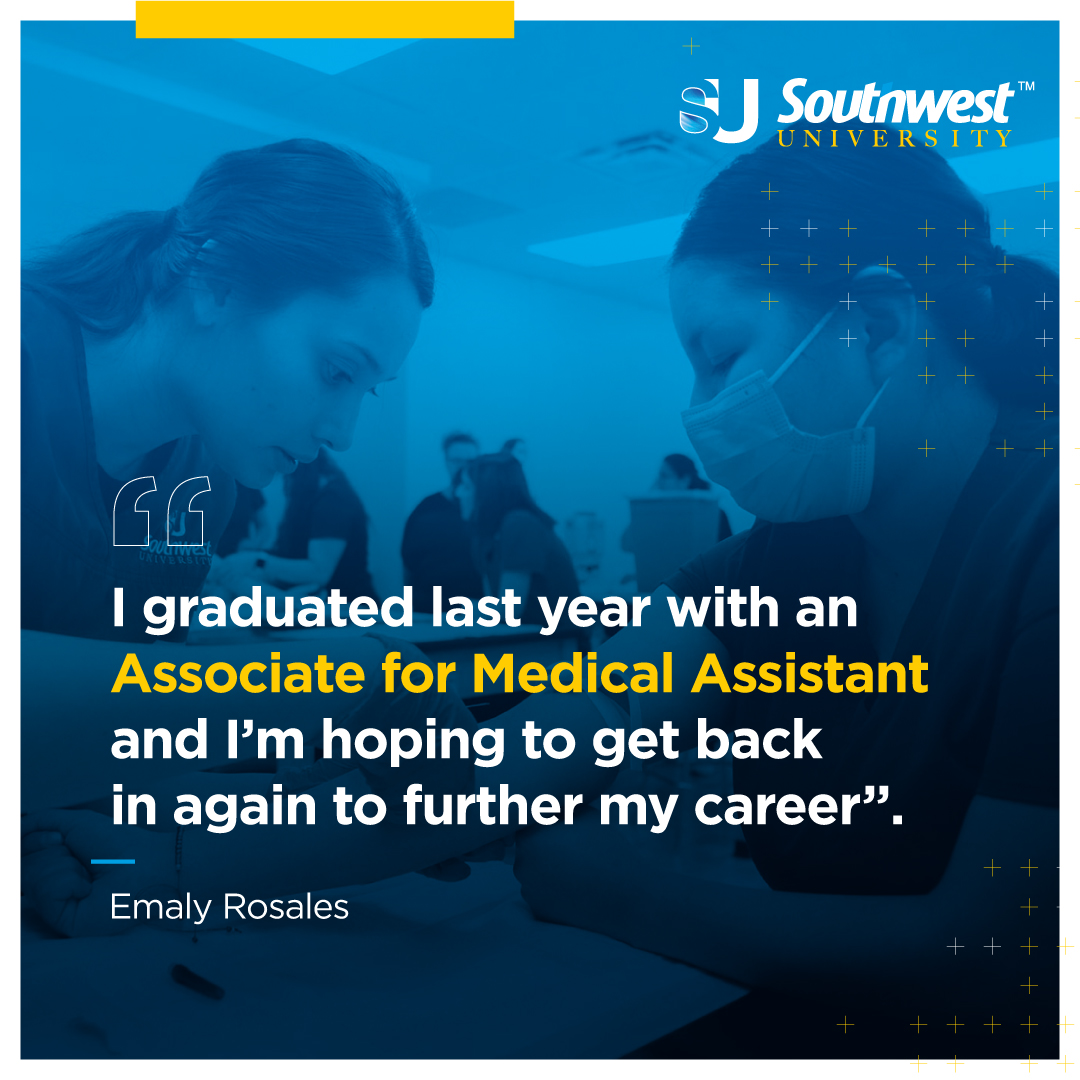 Thank you for trusting your future with Southwest University and for your continued support. Together, we will reach our goals and achieve our dreams.💙

#SouthwestUniversity #ElPaso #MedicalAssistant #Health #SUmakesYouHappen #viral #fyp