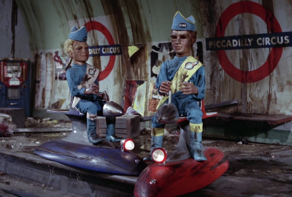 philzink's tweet photo. THUNDERBIRDS
HOVERJETS aka HOVER BIKES appeared in “Cry Wolf, Martian Invasion, City of Fire, Vault of Death and Attack of the Alligators.
(Not necessarily in that order).
#thunderbirds #gerryanderson #hoverbike #hoverjets https://t.co/kghwVZDpoT