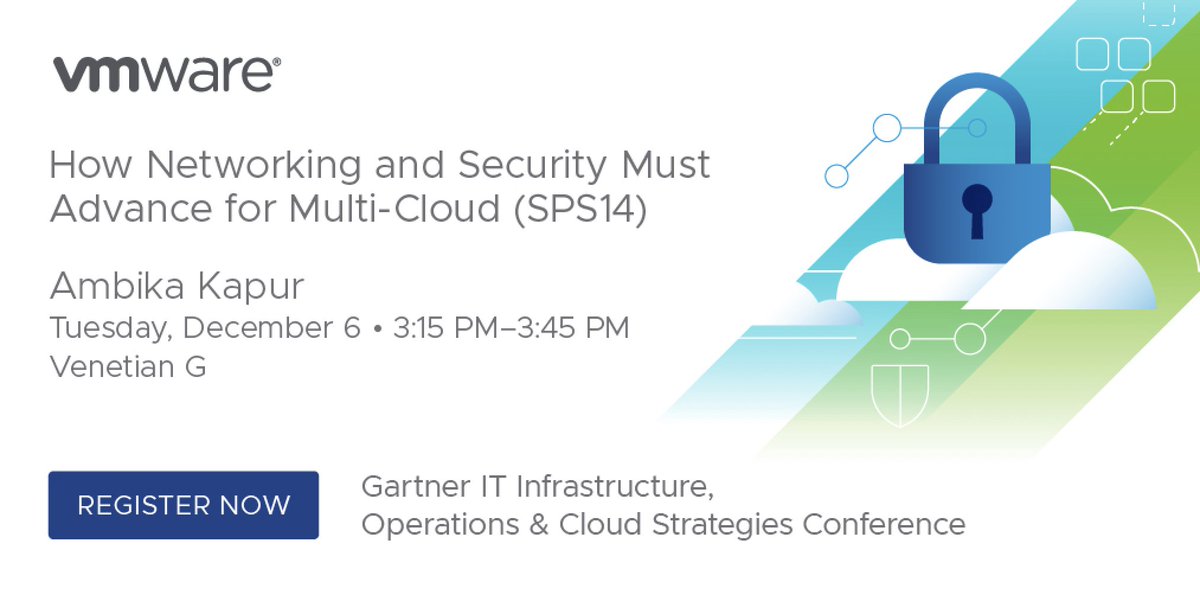 How Networking and Security Must Advance for Multi-Cloud
Join Ambika Kapur on the new areas of disruption in security and networking
Register - nav.gartner.com/#/en/navigator…
