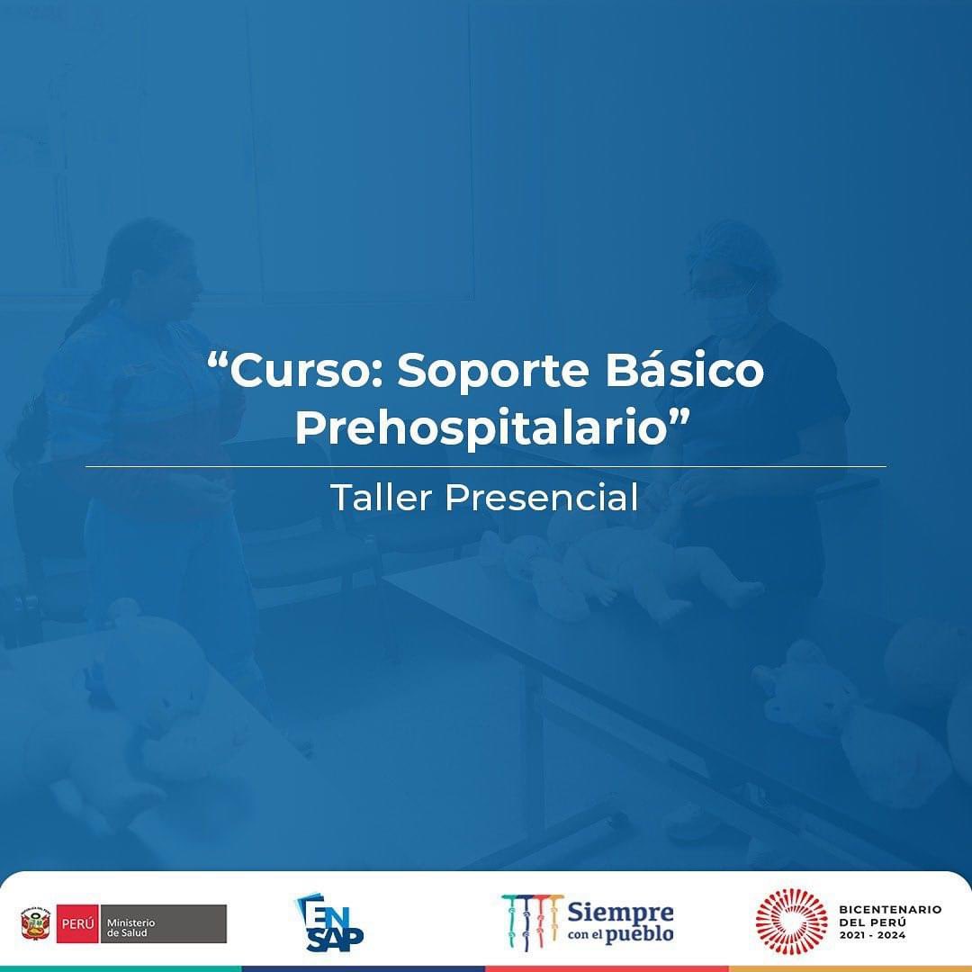 ENSAPDELPERU's tweet photo. 📣 #Capacitandoporlasalud
#Curso: Soporte Básico Prehospitalario

Taller práctico y evaluación presencial 💪🙂 https://t.co/im4IWgQo2X