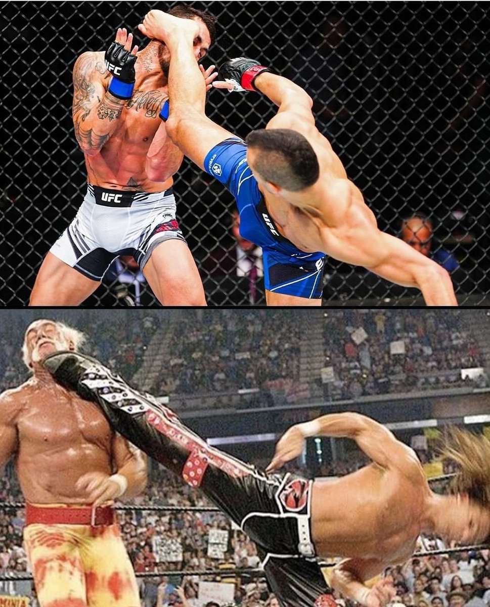 Chin music 🎵🎧 who did it better?? 
 @ShawnMichaels @Natan_Levy @PubSportsRadio @arielhelwani @connerburks @LynchOnSports #ufc #UFCOrlando #wwe