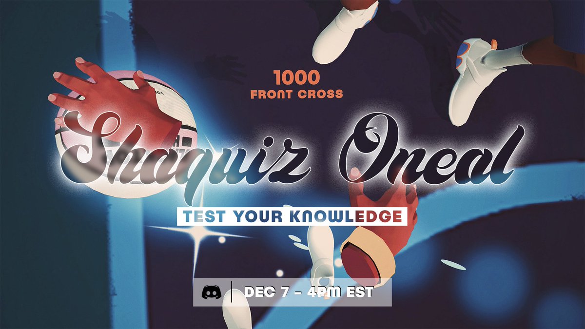 blacktophoopsVR's tweet photo. Test your knowledge in tomorrow's Shaquiz Oneal 🧠 

Hosted in Discord ➡️ https://t.co/aCTlPCt53O

#blacktophoopsvr #vrbasketball #vrgaming #vr #virtualreality #metaverse #indiegame #indiedev #oculus #3dart #basketball #ballislife https://t.co/i47oRGawSF