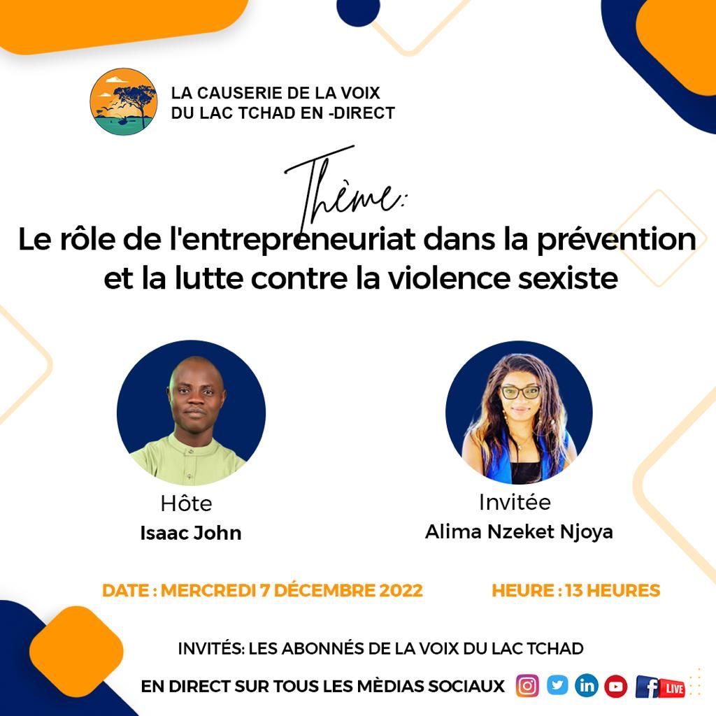 Let's talk about Entrepreneurship and Gender-Based Violences on wednesday with Isaac John.