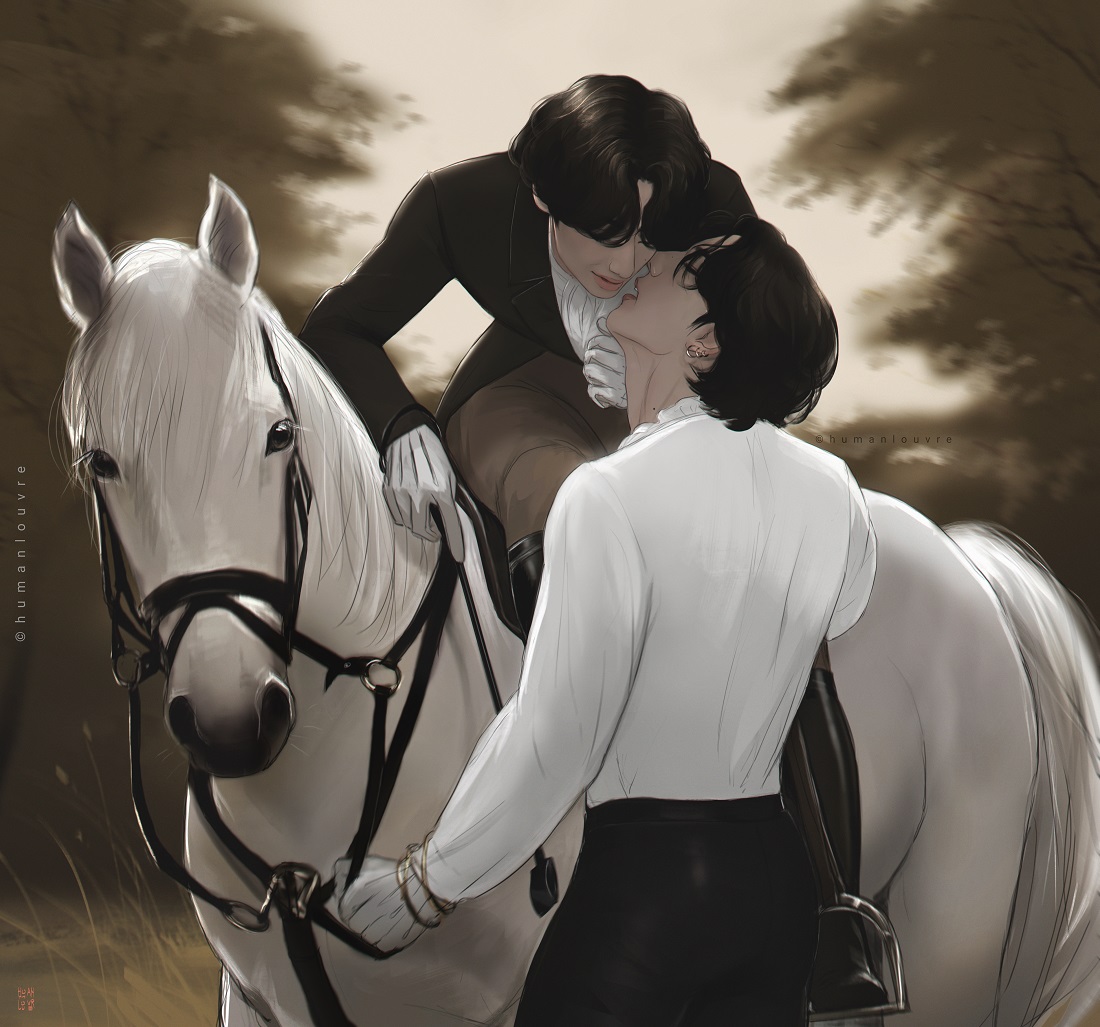 humanlouvreart's tweet photo. equestrian lovers https://t.co/XmhVFY7Asm