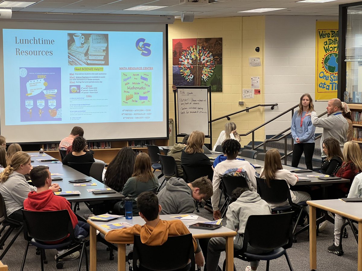 The Come Fly With Us program is off to a great start as <a href="/SandburgHS/">Carl Sandburg H.S.</a> students and staff visited <a href="/OJHEagles/">OJHEagles</a> to talk student support and major differences between 8th grade &amp; freshman year!