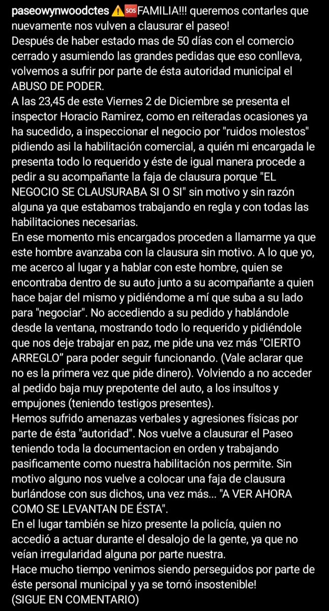 lucastoledoe_'s tweet photo. 🚨 difundan esto 🚨
banquemos a Paseo Wynwood y a todas las personas que forman parte, que llevan casi DOS MESES sin poder laburar tranquilos https://t.co/aMlOzhnZkd
