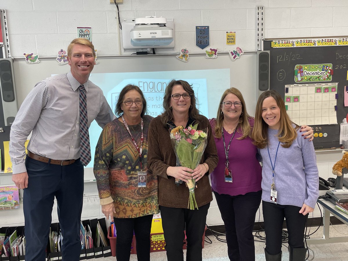 ParkRidgeSupt's tweet photo. And at East Brook … the 22-23 Teacher of the Year - Ms. Leslie Litke. (Gr. 2)! Congratulations! #CommunityFriendshipKindness https://t.co/5PQ5Y5QGJ0