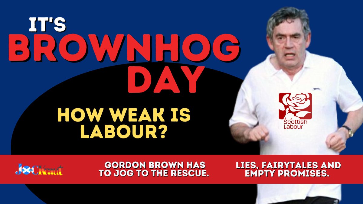 How weak is Labour? So weak that they have to roll out worn, tired, dishonest Gordon Brown to tell Scotland more lies. Talk about it with Mo of The Saltire tonight on YouTube Live: youtube.com/watch?v=zMQDz7… #ScottishIndependence #indyref2 #YesScots