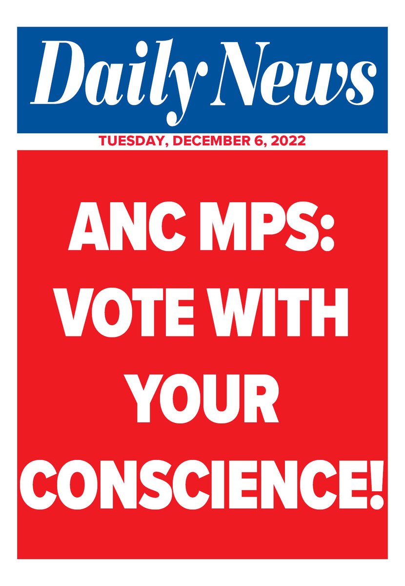 DailyNewsSA's tweet photo. Top stories in our publication on December 6, 2022 #CyrilRamphosa #ANC #ANCMPs #JuliusMalema #GBV #Rape https://t.co/HfmChh6Qt2