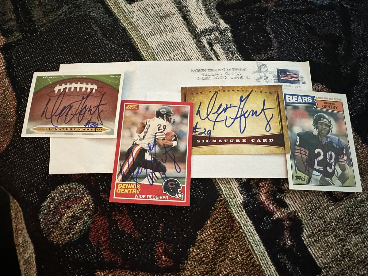 memorabiliaddy's tweet photo. #DennisGentry  #Football #Pigskin @NFL @nflnetwork #Autograph #Autographs #AutographCollector #Memorabilia #GreatGuy #ThankYou #AutographSuccess #TTM #Autographs #TTMSuccess @ChicagoBears https://t.co/UIIWjh8qbZ