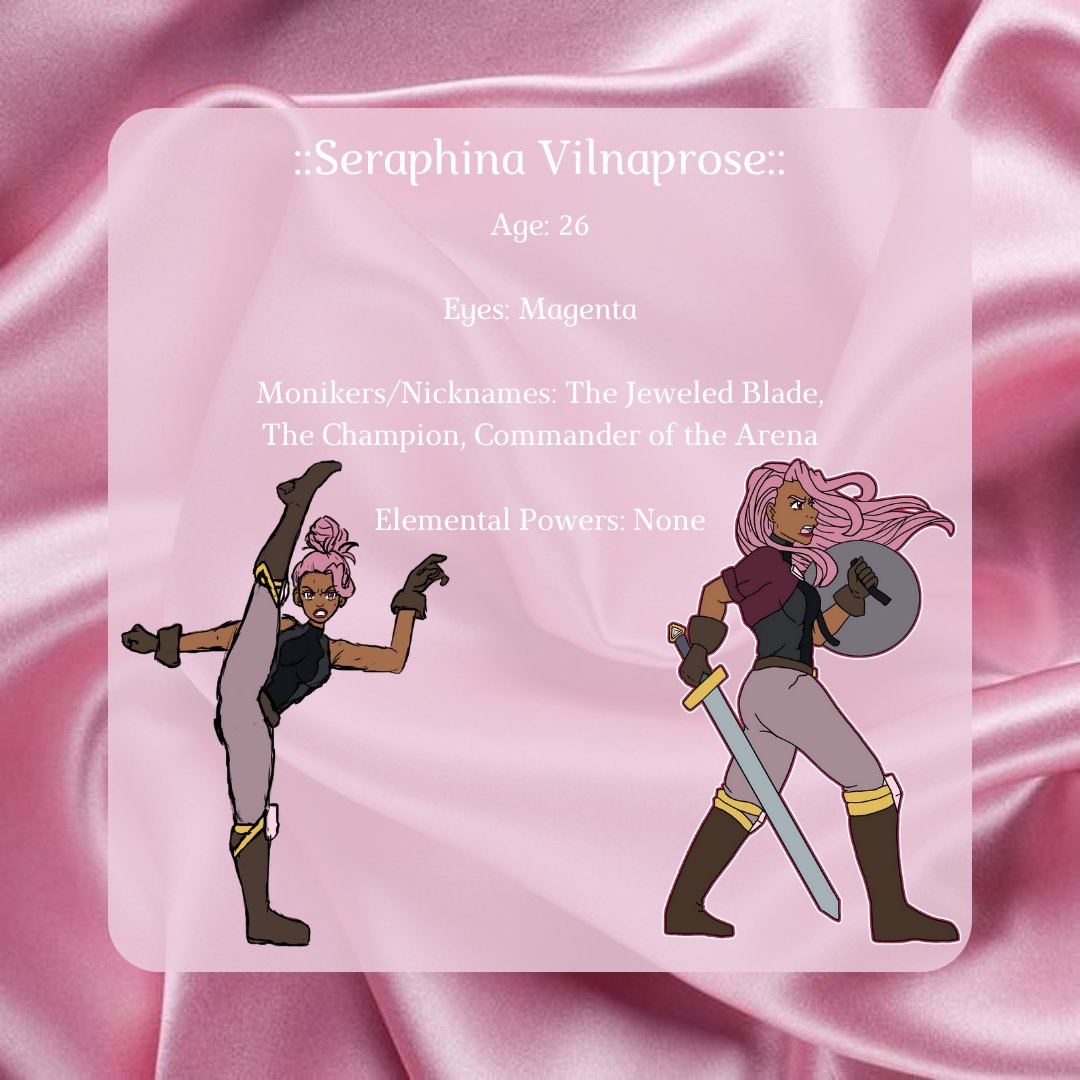 FragmentofMagic's tweet photo. Meet the Weapons Expert of Fragments of Magic: Seraphina Vilnaprose!
#meetthecast #meetthecharacter #characterintroduction #FragmentsofMagic #writerslift #writersoftwitter #artistsoftwitter #2023debut https://t.co/2cZc4QEUhl