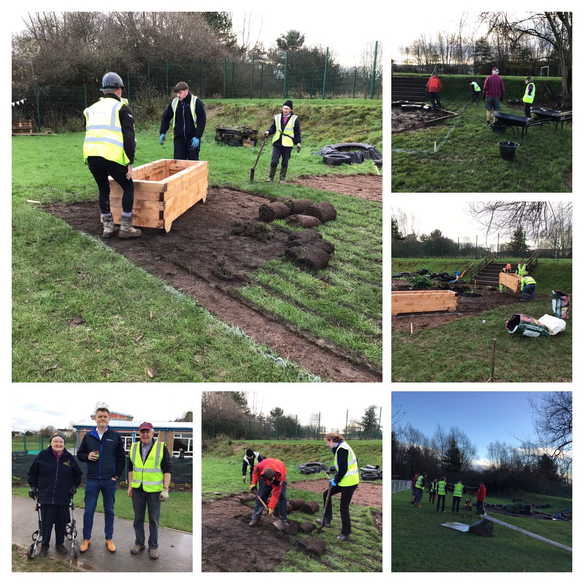 A productive morning in our outdoor area with support from our community partners Beautiful Perth, Kilmac Construction and a PKC ranger to create an allotment area for growing fruit and vegetables with our nursery community #planttoplate