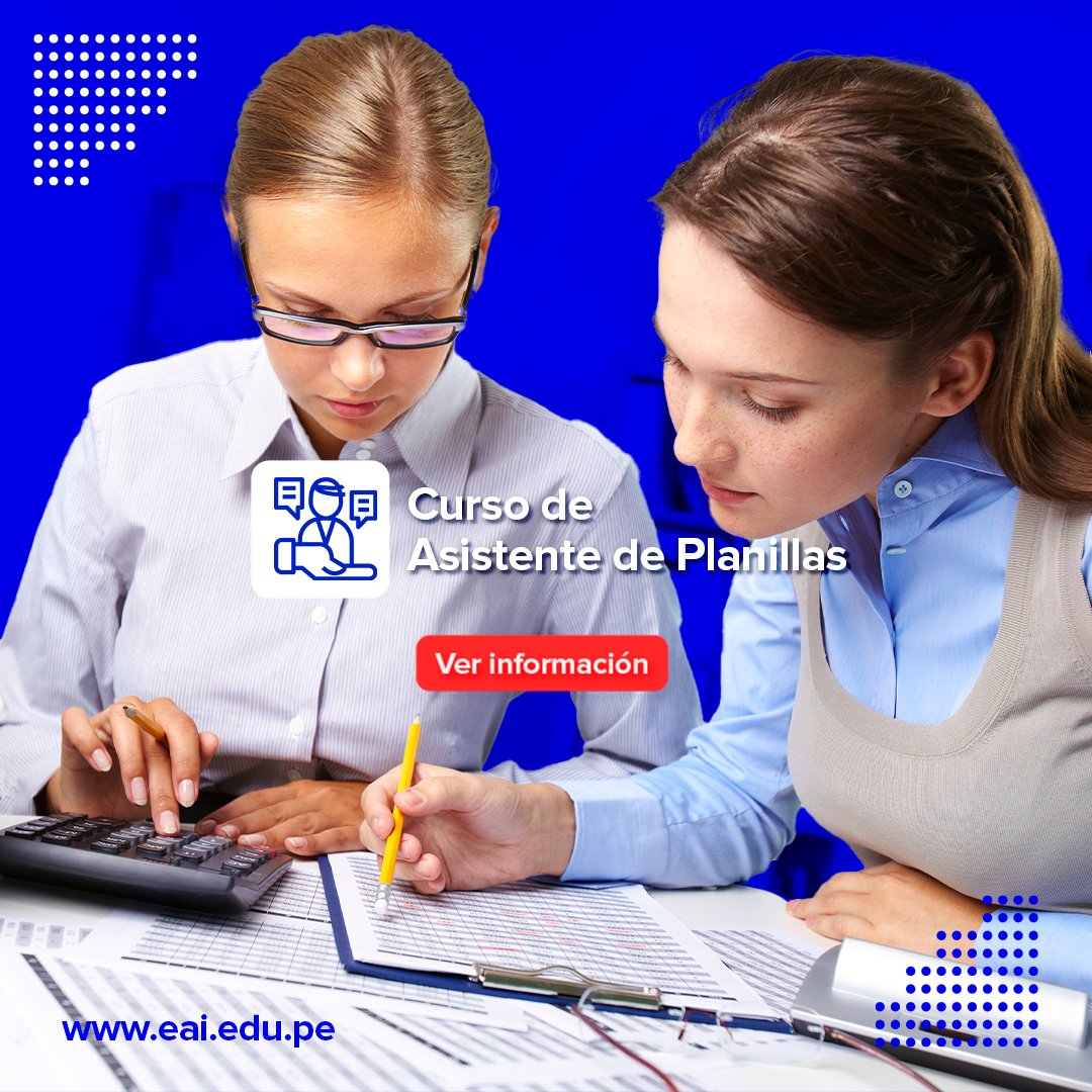 EAInnovacion's tweet image. 🌐 eai.edu.pe/cursos/asisten…

#cursos #cursos2022 #cursosonline #cursosdeplanilla #recursoshumanos #empresa #cursovirtual #cursosperu #peru #Curso #asistente #Asistentedeplanilla