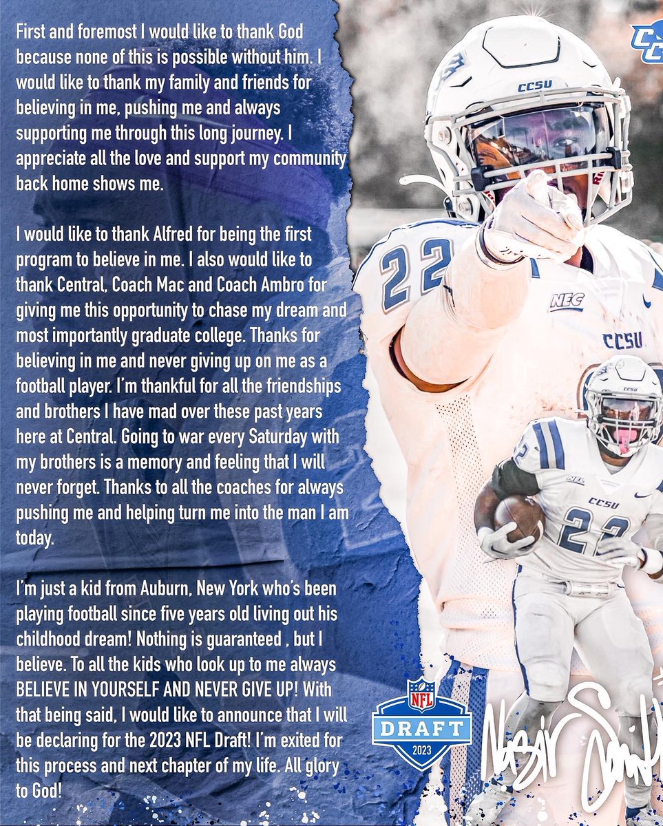 Just a Kid from Auburn, New York living out his childhood dreams🙏🏾💙 #BEGREAT #GodsPlans #BELIEVE #3️⃣1️⃣5️⃣ #NFLDRAFT2023