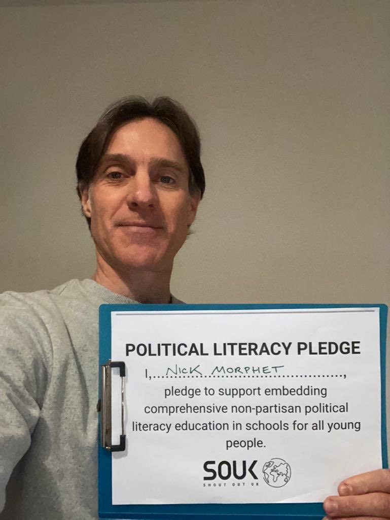 I’m proud to support ⁦<a href="/Shoutout_UK/">Shout Out UK</a>⁩ on #PoliticalLiteracy Day. Go to shoutoutuk.org for more information