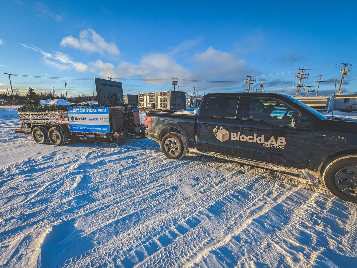 Block_Lab's tweet image. We had a blast preparing our first ever 100% ELECTRIC powered float and participating in this year&apos;s Santa Clause Parade! We even made our igloo out of recycled miner parts! 🎅⚡️

Merry Christmas from BlockLab!