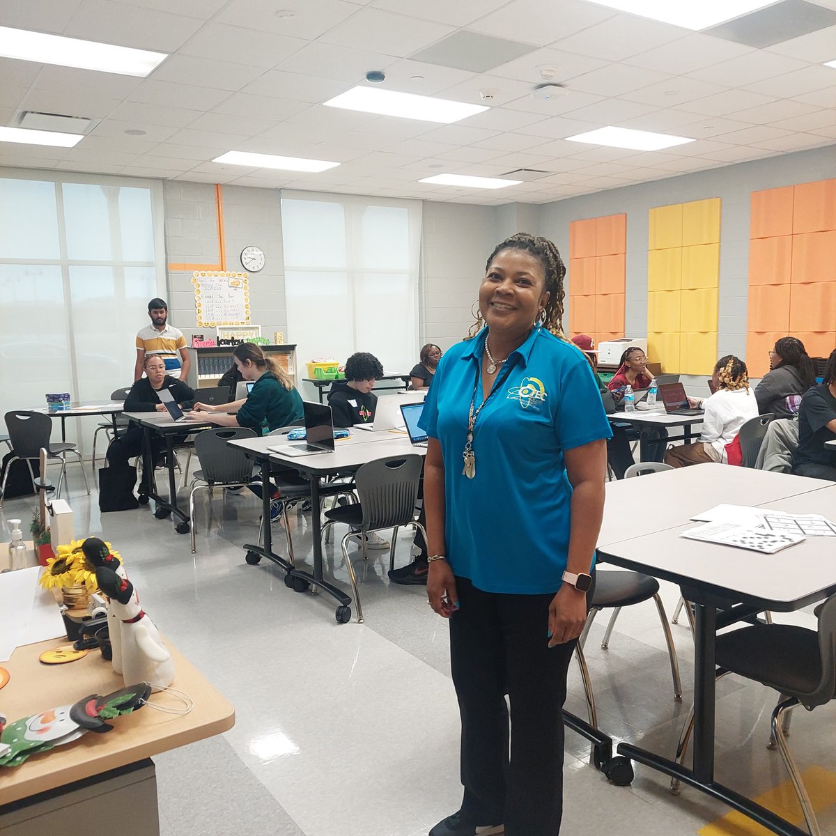 Can't forget Superhero CTEC programming instructor Jacqueline Edwards who introduced 100's of students to computer science Saturday!