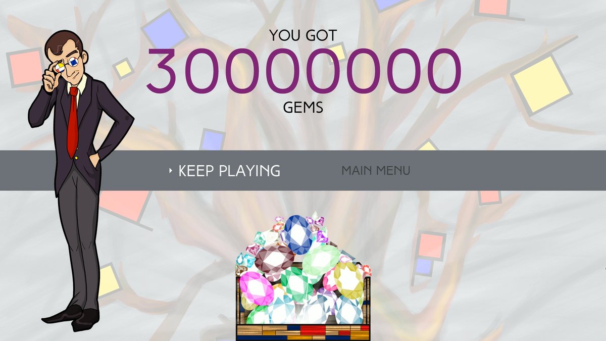 lantanagames's tweet image. Just pushed a hotfix to Mondrian which was messing up scores in the Gem Chest. Should be all set now. Please download the update for the best experience!

#makeAMondrian #bugfix #indiegame #