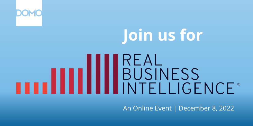 Real Business Intelligence delivers a unique perspective on driving success with #data and #analytics - with exceptional insights and actionable takeaways. Register free for the online #event on 12/8: realbusinessintelligence.com/?DOMO