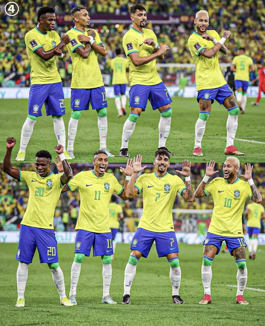 Na__jia's tweet photo. Love this Brazil 🇧🇷 goal celebrations. 

#FIFAWorldCup #BrazilvsSouthKorea #Brazil https://t.co/XJYuOvSKer