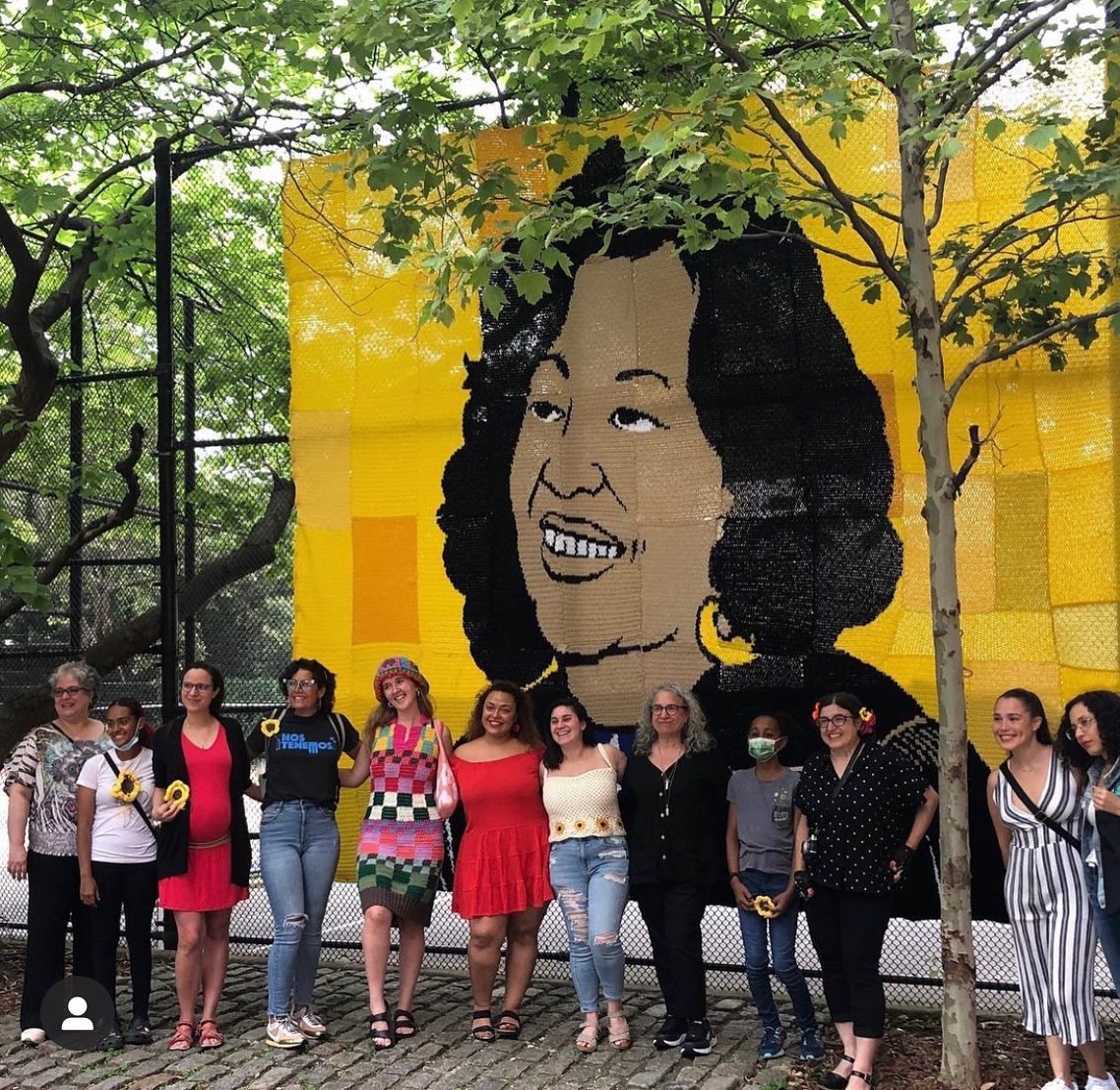 carmencommunit1's tweet photo. Crochet mural of Sonia Sotomayro https://t.co/rg5ElOv3eJ