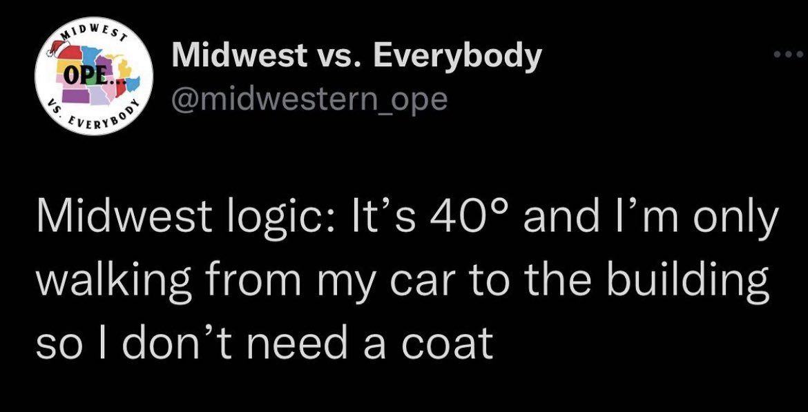 jiminssweet's tweet photo. me, except i’ll do this even if it’s -10 degrees lol as long as it’s from my car to the building idgaf https://t.co/qNPdgrsPie