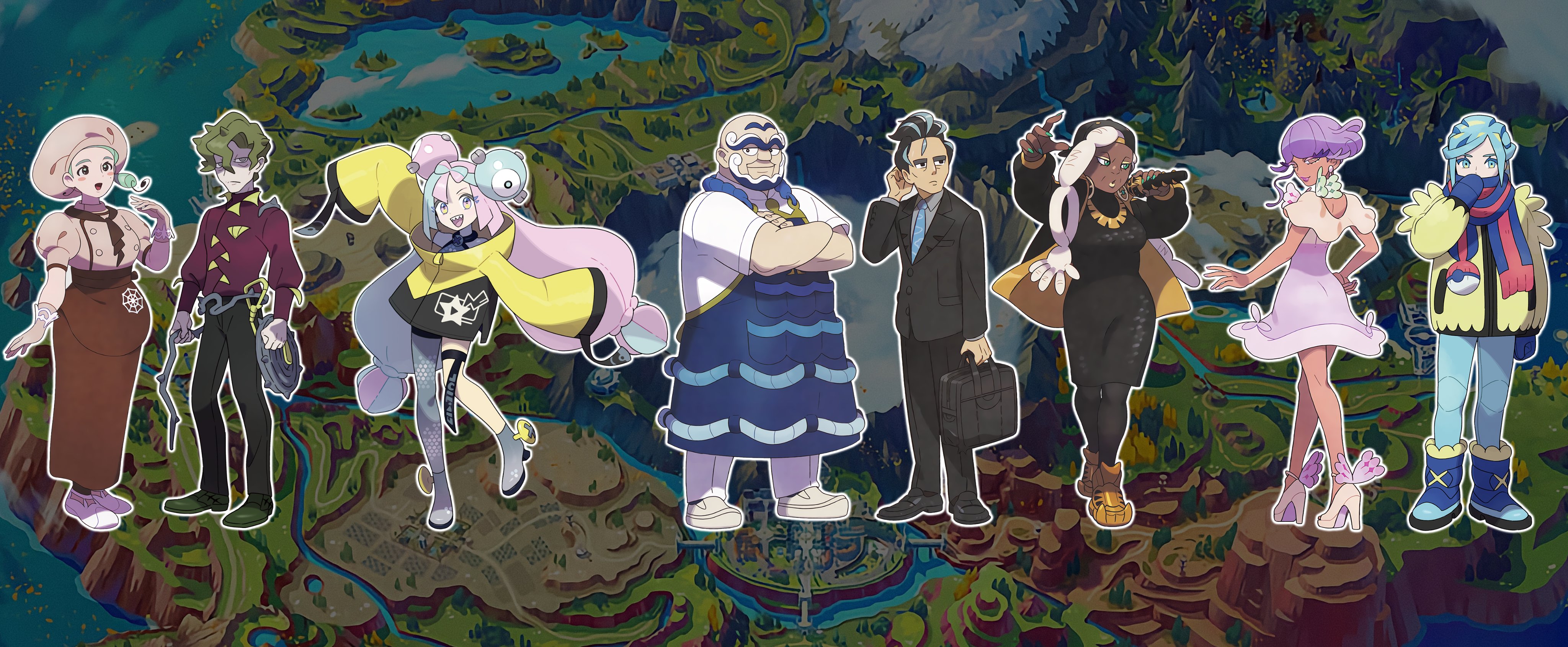 Pokémon Scarlet and Violet' gym leaders reimagined in pixel art goes viral