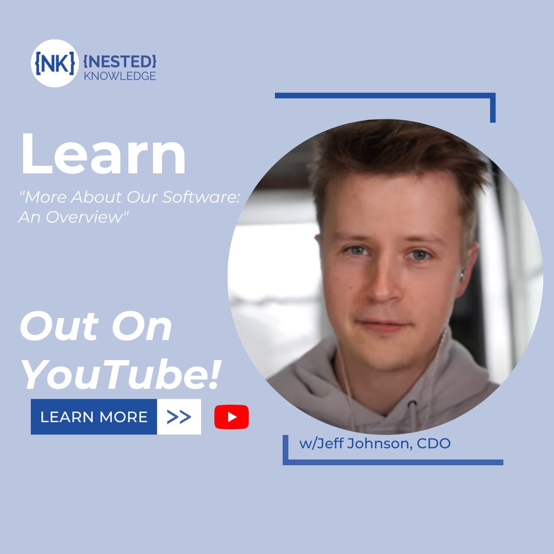 NestedKnowledge's tweet photo. Nested Knowledge is definitely on fire! Check out our recent #YouTube video📽️with Chief Design Officer, Jeff Johnson where he gives an overview of the NK software!  https://t.co/CuYwD0ZY6c

#Overview #learnmore #systematicreviewsoftware #softwareupdates #releases #NestedKnowledge https://t.co/5SRiiGaxBJ