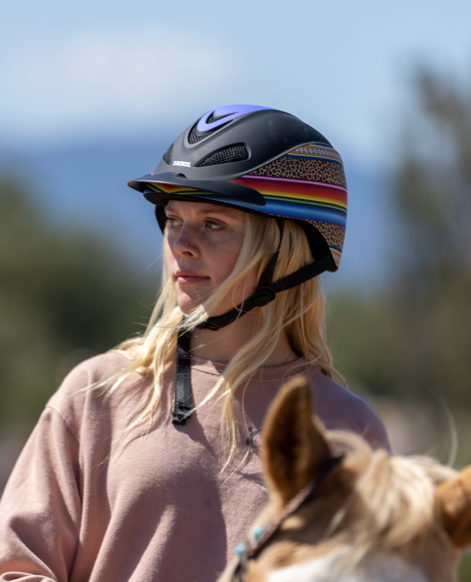 TroxelHelmets's tweet photo. The future is yours to create ✨
Shop the Leopard Serape Helmet with the link in our bio!
#troxel #troxelhelmets #equestrian #equestrianhelmets #westernriding #barrelracing #barrels #polebending #nfr #nfr2022 https://t.co/VYpqbcr7tl