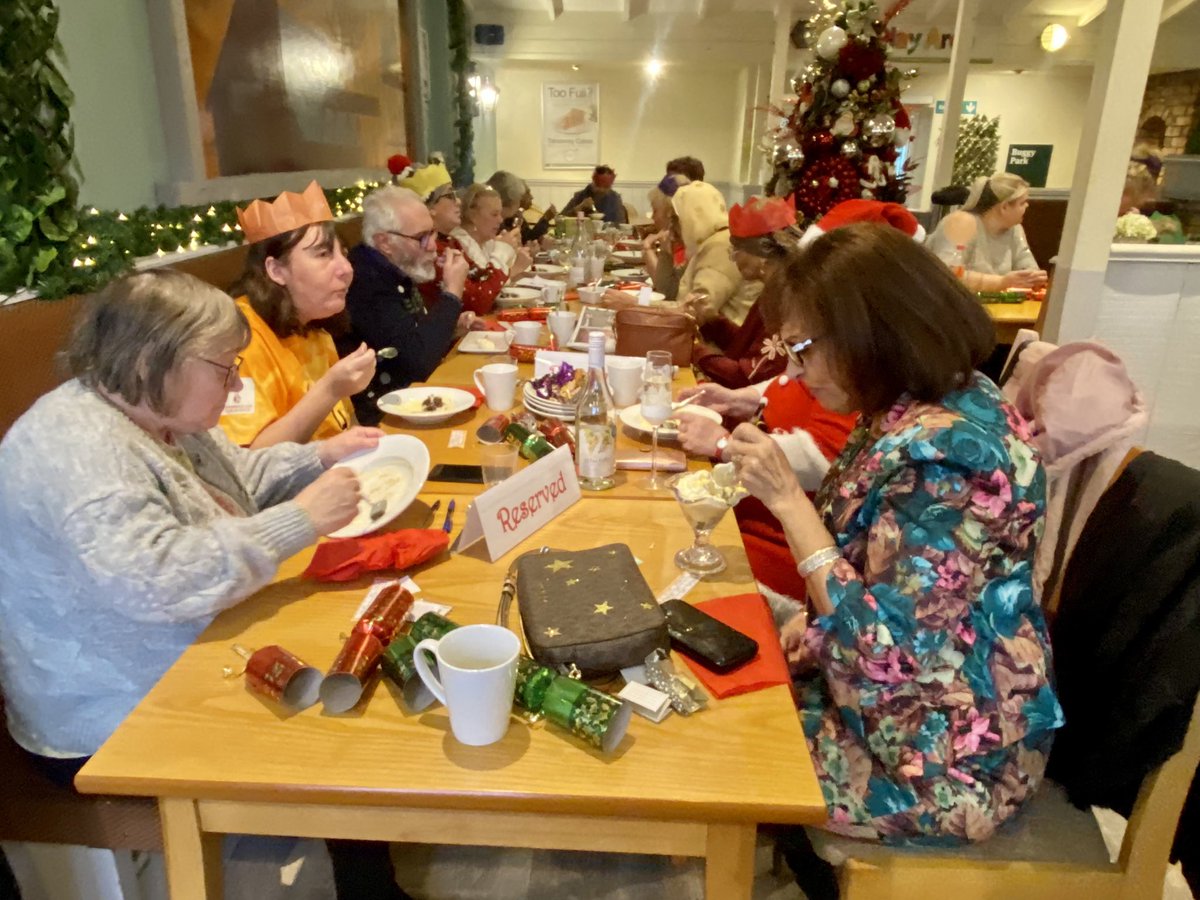 PrecGems's tweet photo. Some members of our women group based at Bolton town Centre, had a lovely time celebrating Christmas party together at Bolton Garden Centre. @lindathomas_uk @PrecGems @BoltonCVS @FamilyBolton #Christmas #ChristmasParty #combatingisolation #preciousgemscharity https://t.co/47sGHUd0Su