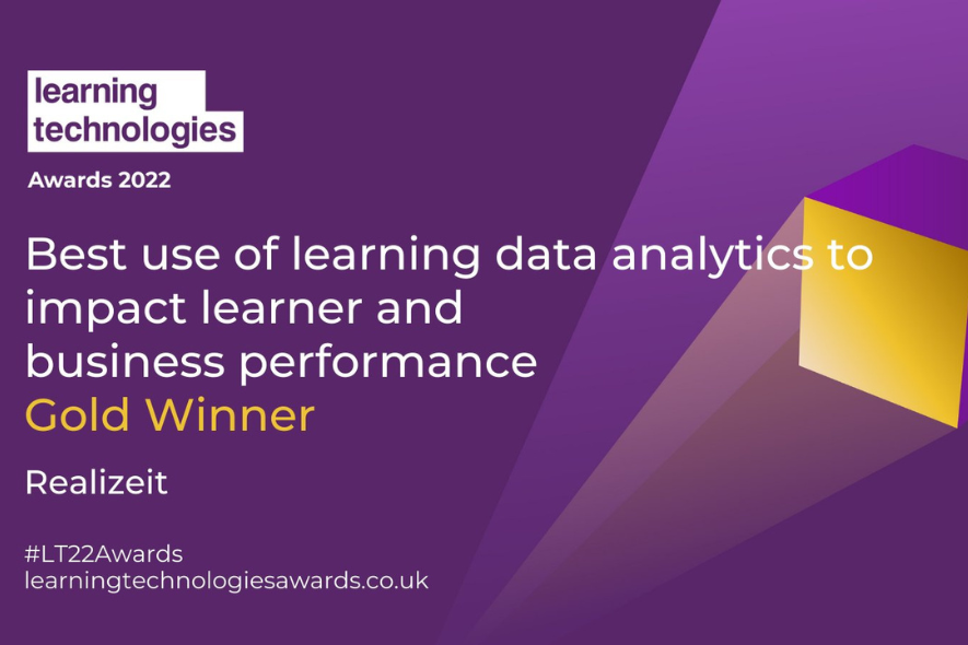 Realizeit Wins 2022 Learning Technologies Award in the Corporate L&amp;D Market, read Press Release: bwnews.pr/3Y0AEo0

#lt22awards #learningdata #learninganalytics #L&amp;D #learninganddevelopment