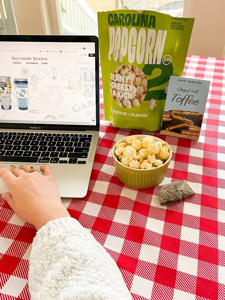 Finding gifts for everyone on your nice list couldn't be easier with Southern Season. 🎅 Whether you're fueling your shopping spree with some of your favorite snacks or ordering a signature gift basket for the Tar Heel in your life, we've got you covered this holiday season. 😉