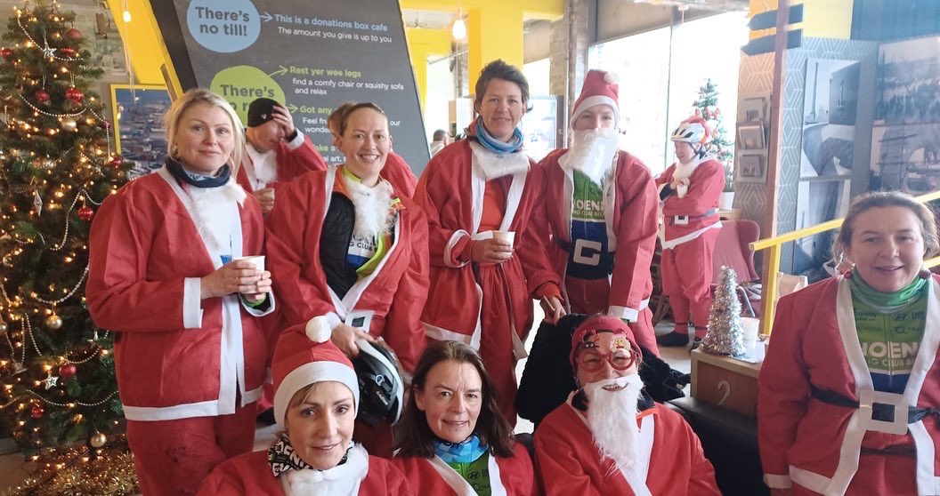 The Phoenix Women out enjoying TQCC Charity Santa Cycle  #HolidaysAreComing #cyclinglife #cyclingulster
