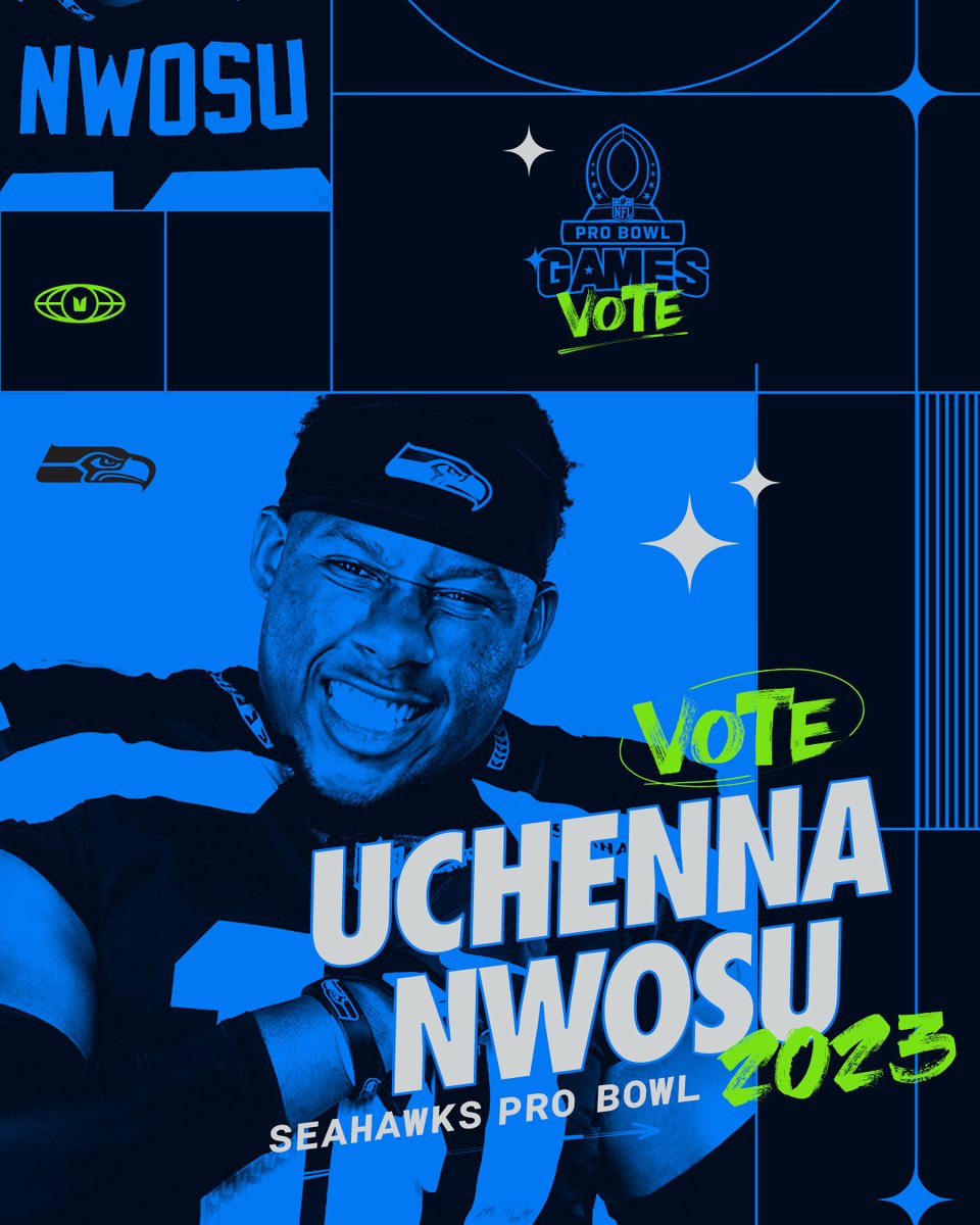 Seahawks PR (@seahawkspr) on Twitter photo 'Tis the season to send <a href="/Seahawks/">Seattle Seahawks</a> LB <a href="/UchennaN_42/">Uchenna Nwosu</a> to the Pro Bowl Games. 1 RT = 1 #ProBowlVote 'Tis the season to send <a href="/Seahawks/">Seattle Seahawks</a> LB <a href="/UchennaN_42/">Uchenna Nwosu</a> to the Pro Bowl Games. 1 RT = 1 #ProBowlVote